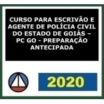 Escrivão e Agente da Polícia Civil de Goiás - PC GO  (CERS 2020) - Preparação Antecipada